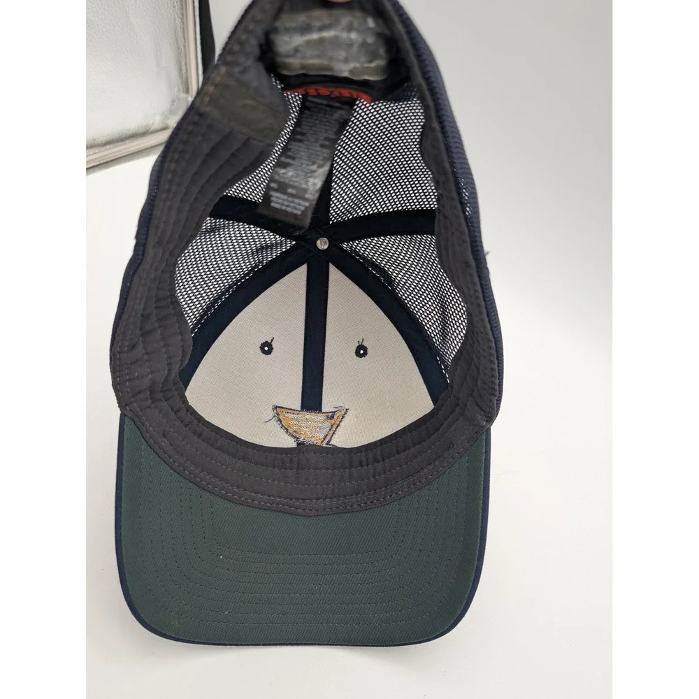 Nike St Louis Blues NHL Trucker Hat Navy Blue Mesh Flexfit Hat Size M/L